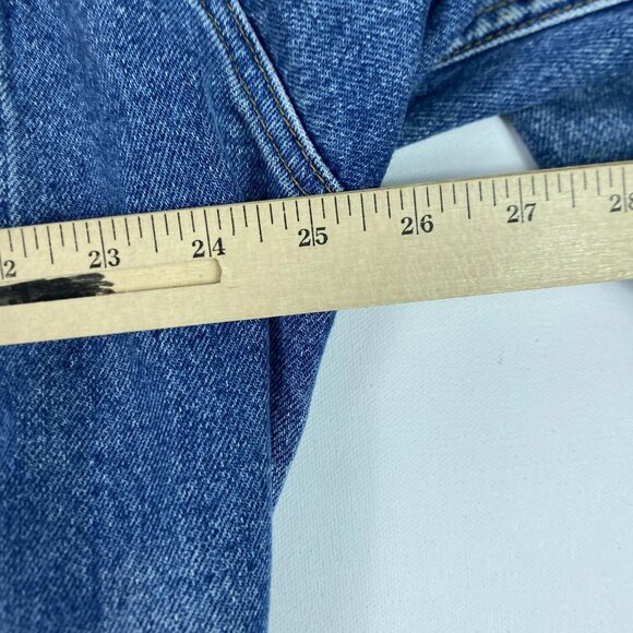 Vintage Gap Denim Jacket Mens Large Blue Trucker Button Front Pockets Washed 90s - Picture 7 of 12